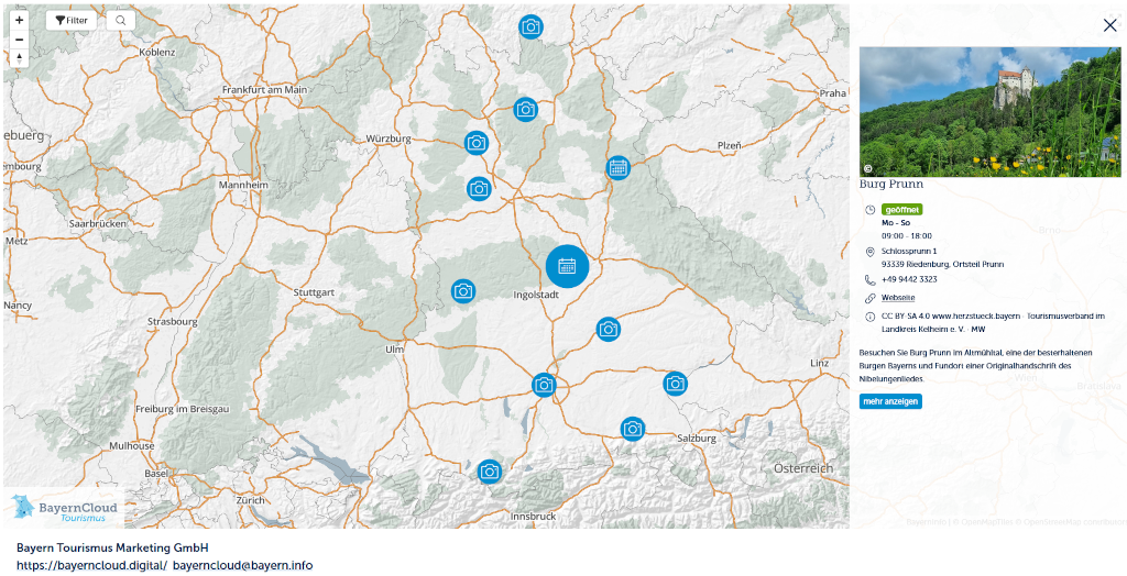 erlebe.bayern Einbindung